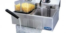 Table Top Fryer Double Tank commercial table top fryer, table top fryer, electric tabletop fryer, double tank table top fryer