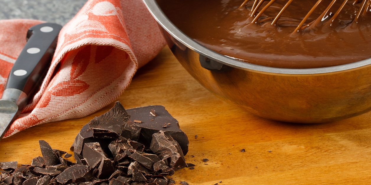 Sauce Pan With Chocolate Pudding