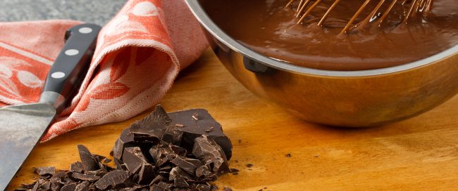 Sauce Pan With Chocolate Pudding